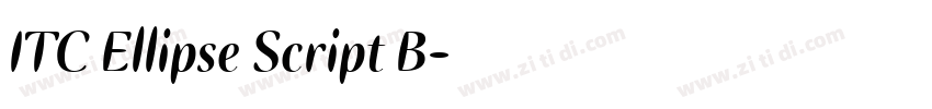 ITC Ellipse Script B字体转换 ITC Ellipse Script B字体转换